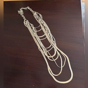 Multi-Strand Snake Chain Necklace